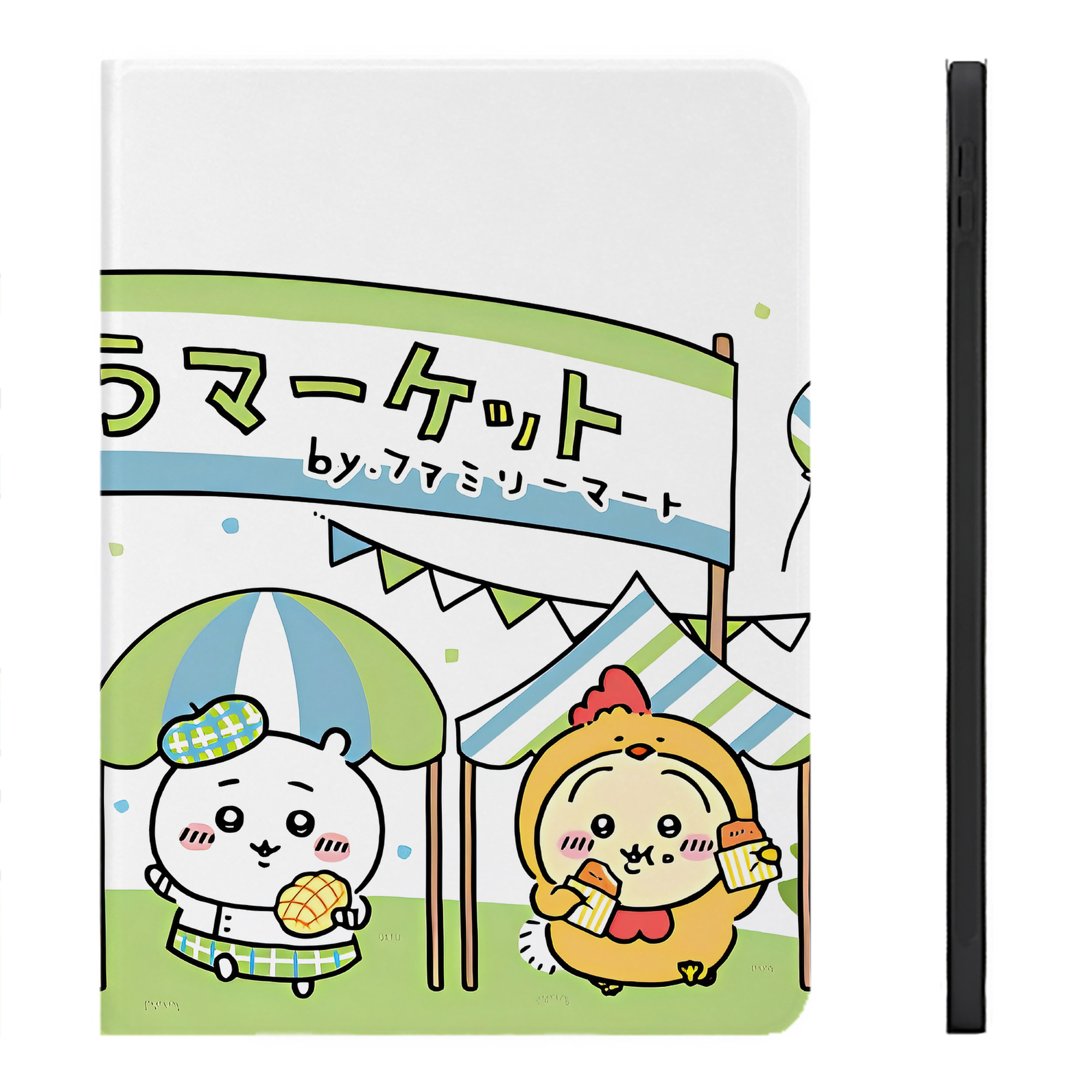 （画像用） ちいかわ Chii-kawa IPadケース ペンホルダー付き ブックスタイルデザイン